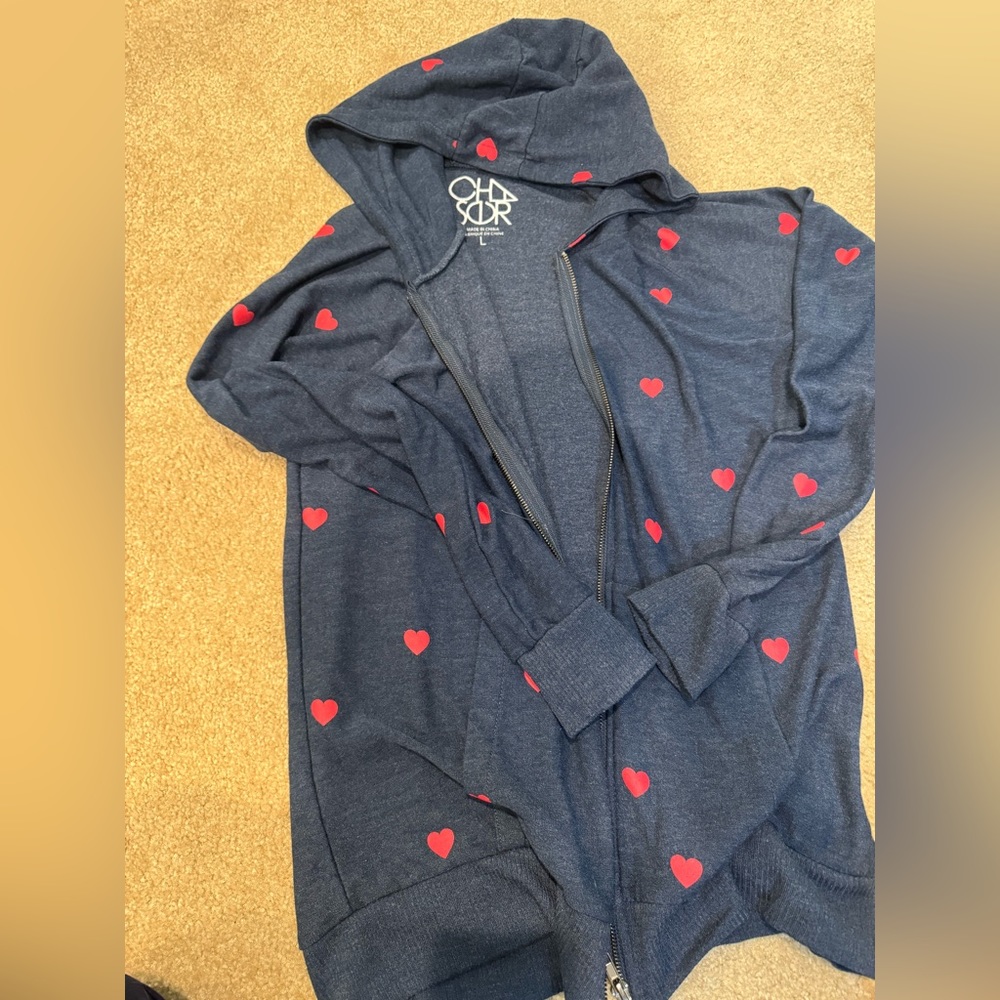 Chaser heart zip up